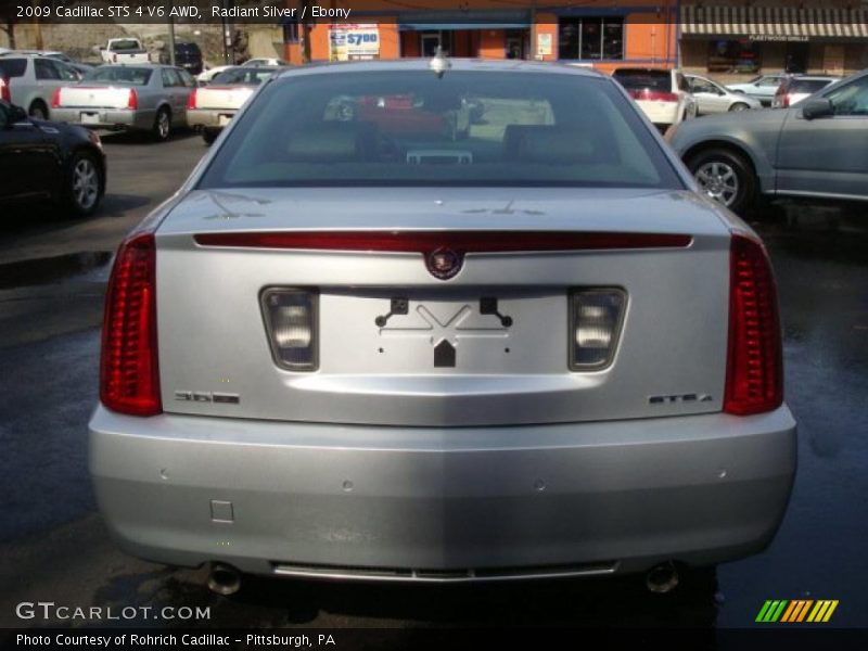 Radiant Silver / Ebony 2009 Cadillac STS 4 V6 AWD