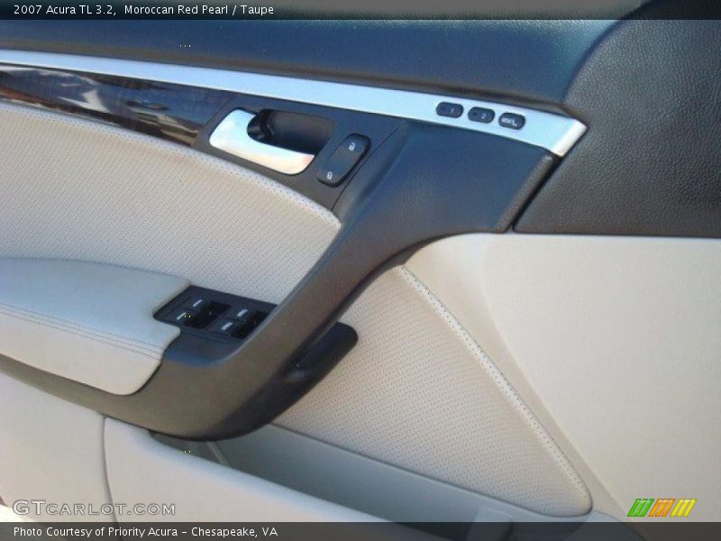 Moroccan Red Pearl / Taupe 2007 Acura TL 3.2