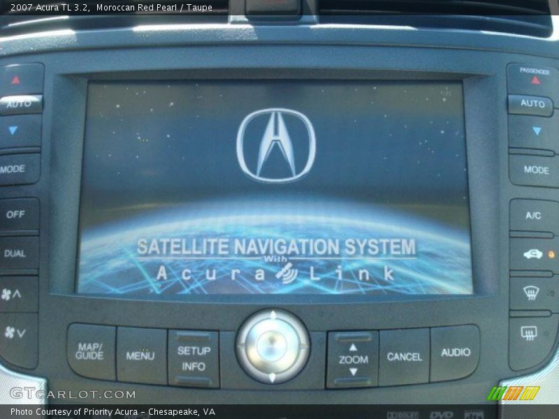 Moroccan Red Pearl / Taupe 2007 Acura TL 3.2