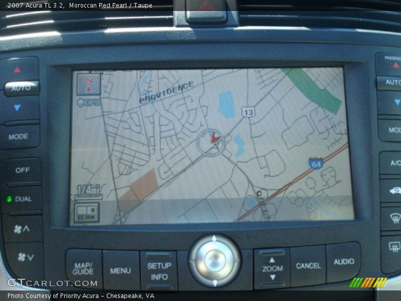 Moroccan Red Pearl / Taupe 2007 Acura TL 3.2