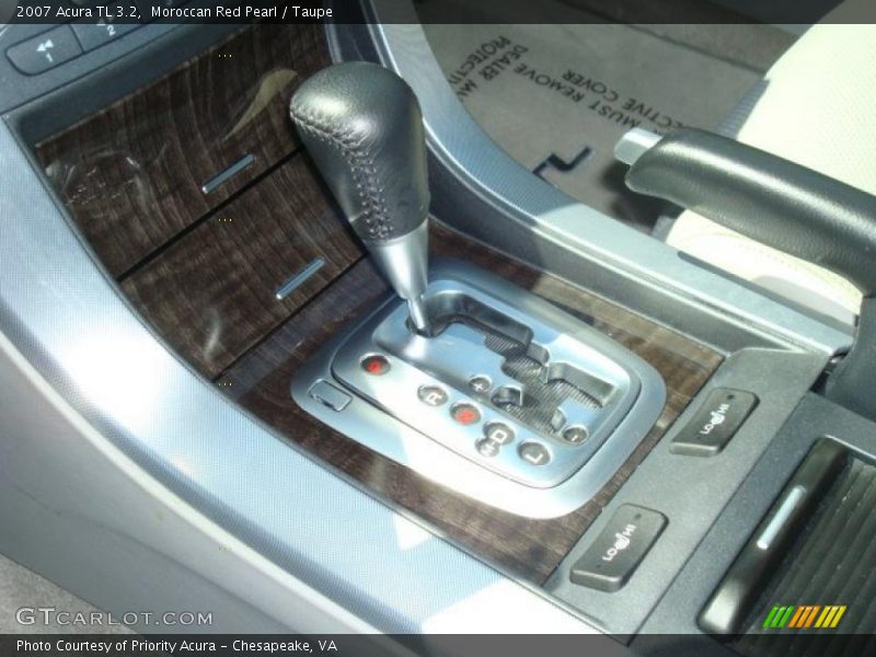 Moroccan Red Pearl / Taupe 2007 Acura TL 3.2
