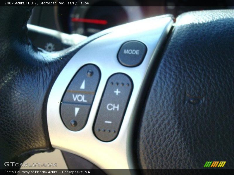 Moroccan Red Pearl / Taupe 2007 Acura TL 3.2