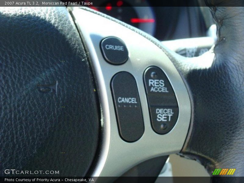 Moroccan Red Pearl / Taupe 2007 Acura TL 3.2