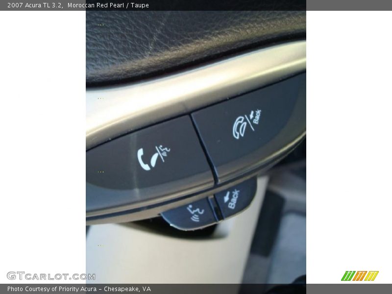 Moroccan Red Pearl / Taupe 2007 Acura TL 3.2