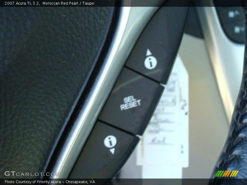 Moroccan Red Pearl / Taupe 2007 Acura TL 3.2