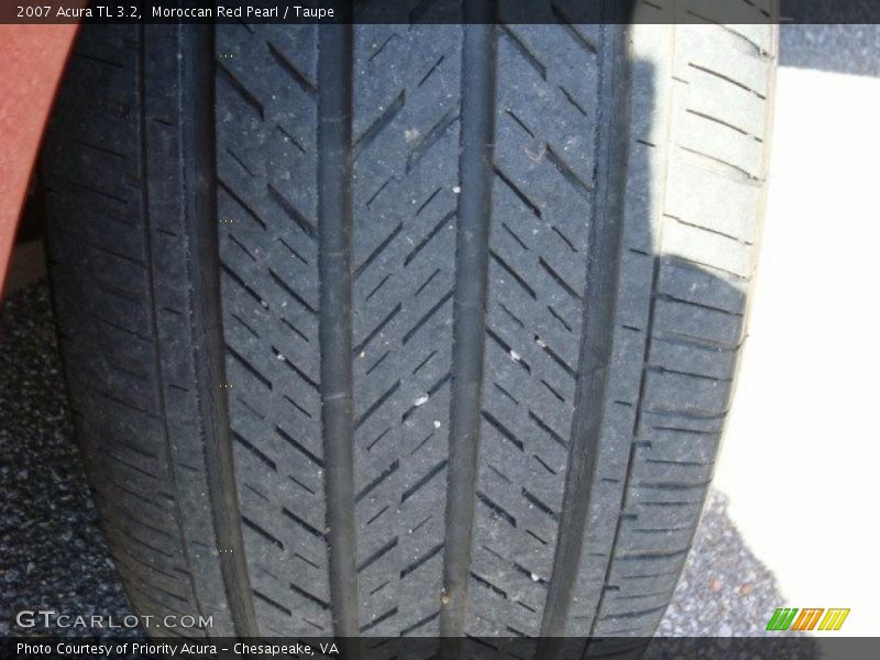 Moroccan Red Pearl / Taupe 2007 Acura TL 3.2