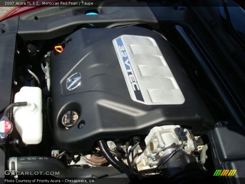 Moroccan Red Pearl / Taupe 2007 Acura TL 3.2