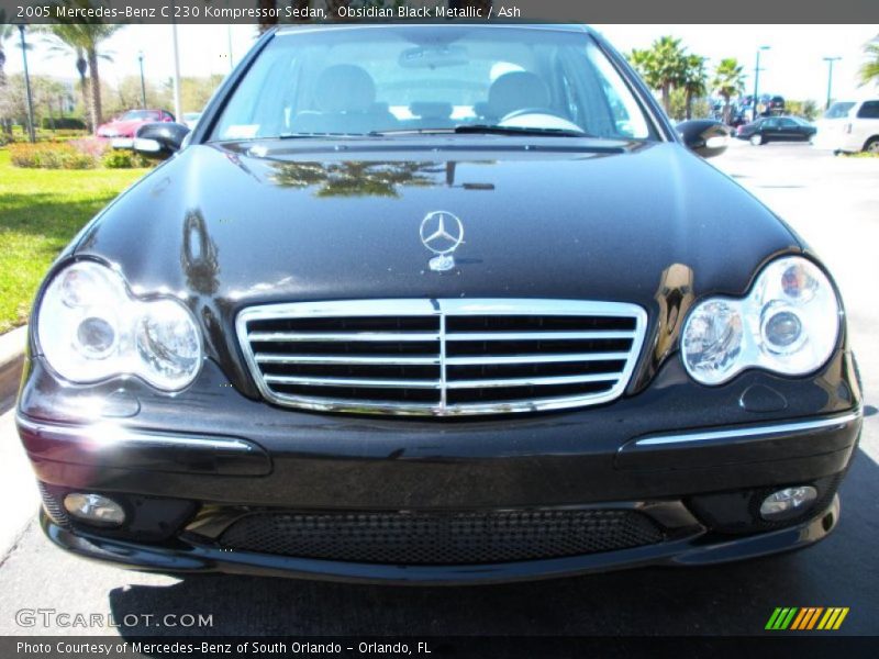Obsidian Black Metallic / Ash 2005 Mercedes-Benz C 230 Kompressor Sedan