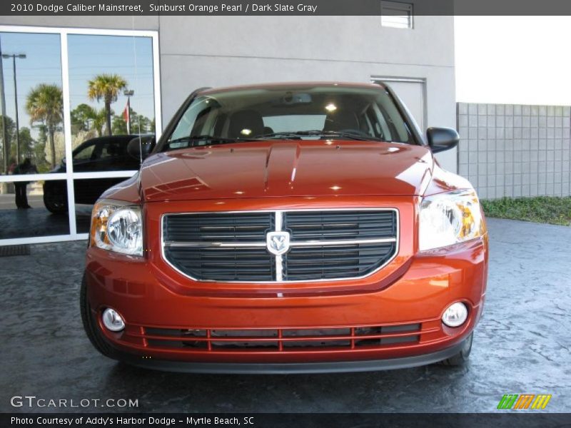 Sunburst Orange Pearl / Dark Slate Gray 2010 Dodge Caliber Mainstreet