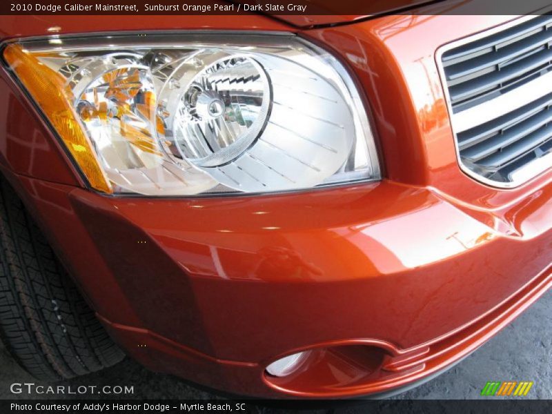 Sunburst Orange Pearl / Dark Slate Gray 2010 Dodge Caliber Mainstreet