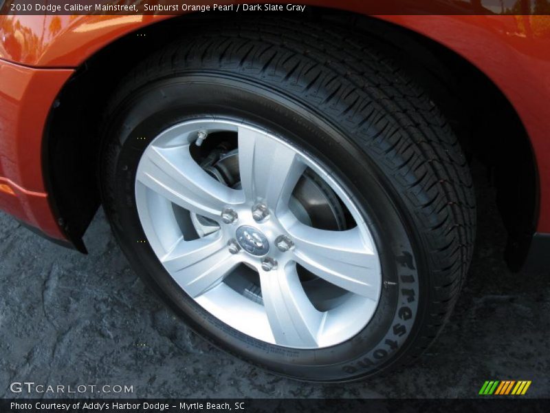 Sunburst Orange Pearl / Dark Slate Gray 2010 Dodge Caliber Mainstreet
