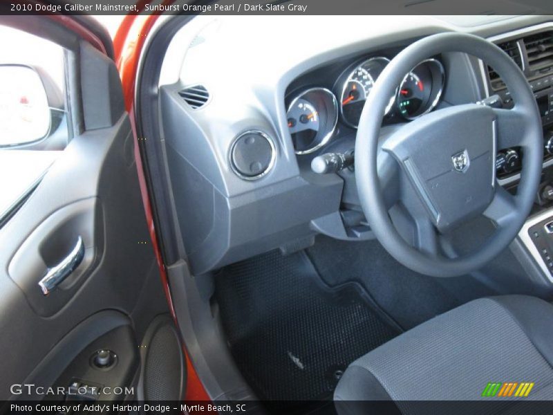 Sunburst Orange Pearl / Dark Slate Gray 2010 Dodge Caliber Mainstreet