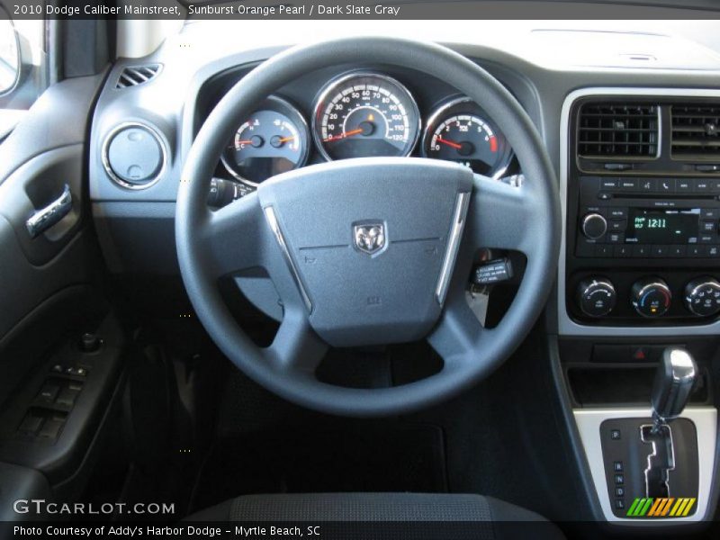 Sunburst Orange Pearl / Dark Slate Gray 2010 Dodge Caliber Mainstreet