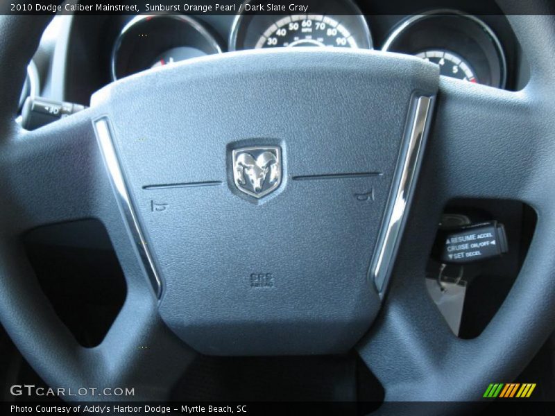 Sunburst Orange Pearl / Dark Slate Gray 2010 Dodge Caliber Mainstreet
