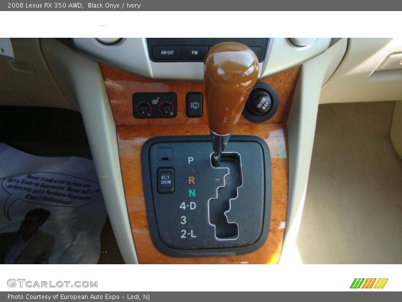 Black Onyx / Ivory 2008 Lexus RX 350 AWD