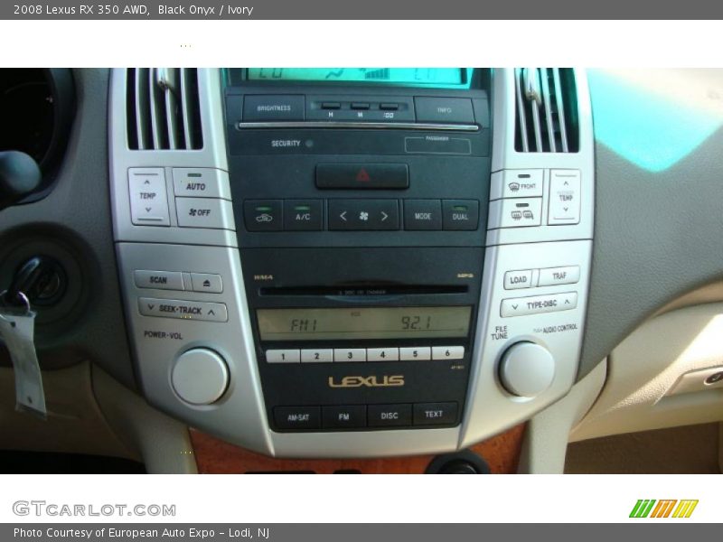 Black Onyx / Ivory 2008 Lexus RX 350 AWD