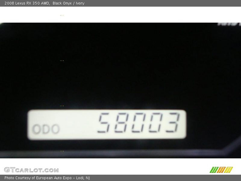 Black Onyx / Ivory 2008 Lexus RX 350 AWD