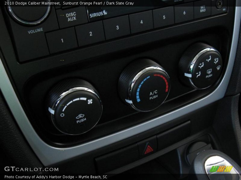 Sunburst Orange Pearl / Dark Slate Gray 2010 Dodge Caliber Mainstreet