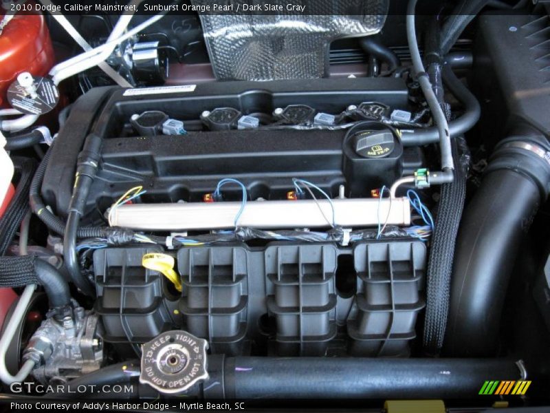 Sunburst Orange Pearl / Dark Slate Gray 2010 Dodge Caliber Mainstreet