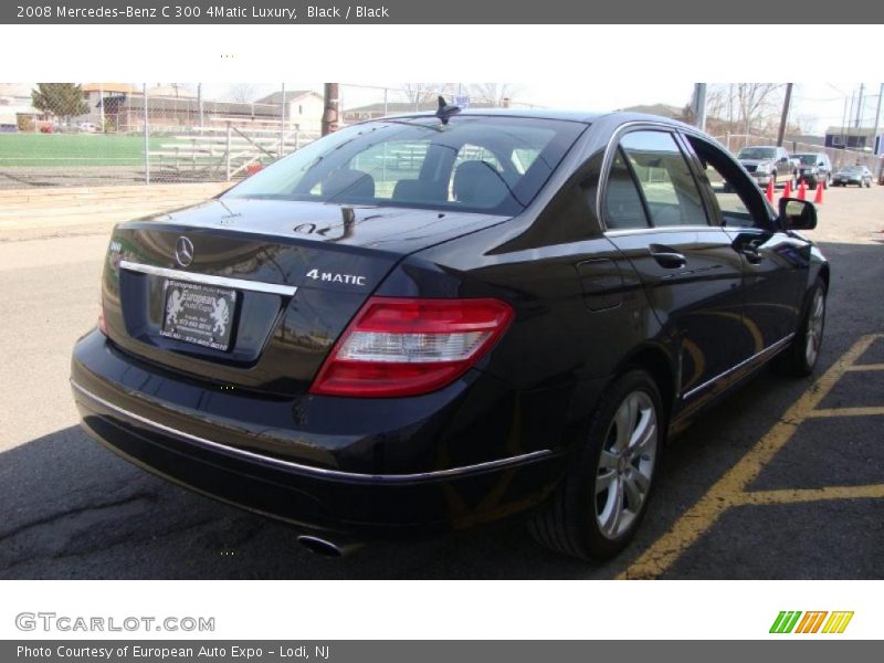 Black / Black 2008 Mercedes-Benz C 300 4Matic Luxury