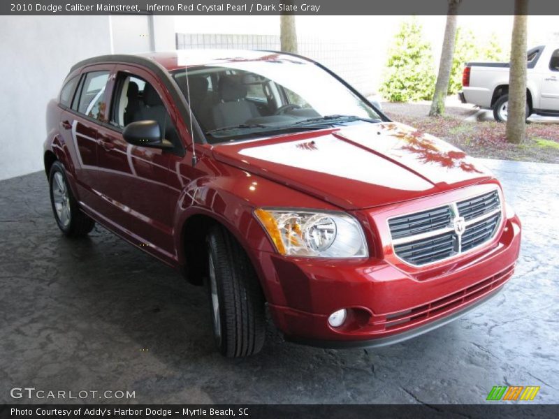 Inferno Red Crystal Pearl / Dark Slate Gray 2010 Dodge Caliber Mainstreet