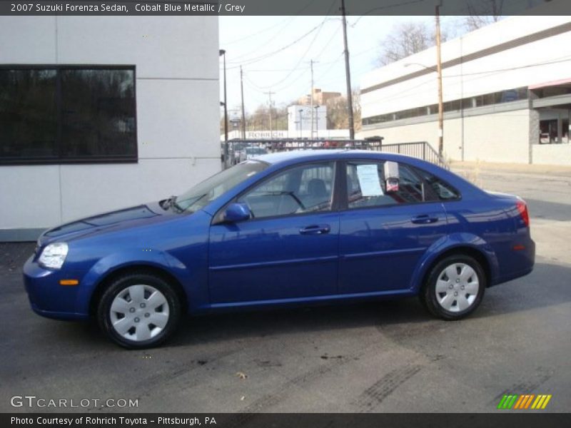 Cobalt Blue Metallic / Grey 2007 Suzuki Forenza Sedan