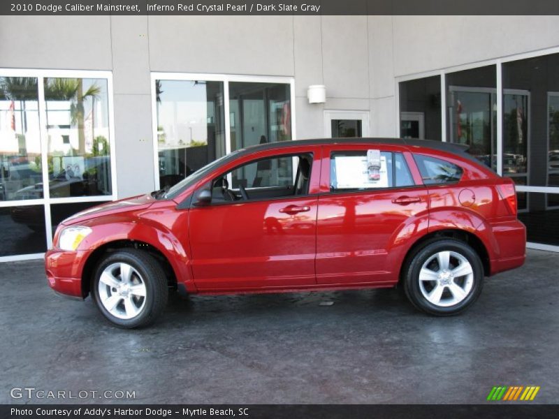Inferno Red Crystal Pearl / Dark Slate Gray 2010 Dodge Caliber Mainstreet