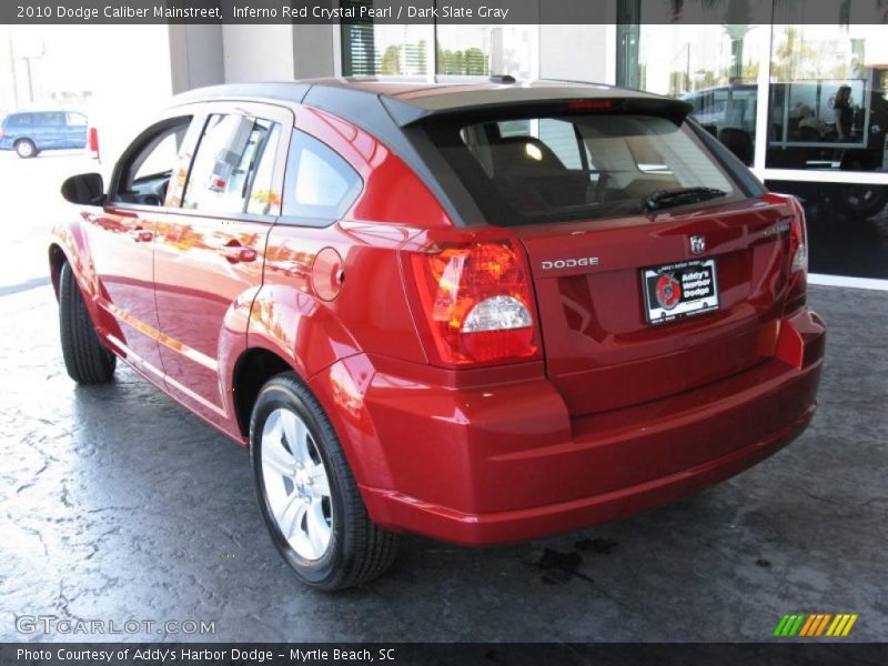 Inferno Red Crystal Pearl / Dark Slate Gray 2010 Dodge Caliber Mainstreet