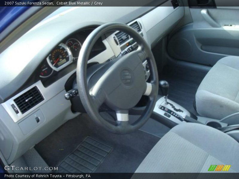 Cobalt Blue Metallic / Grey 2007 Suzuki Forenza Sedan