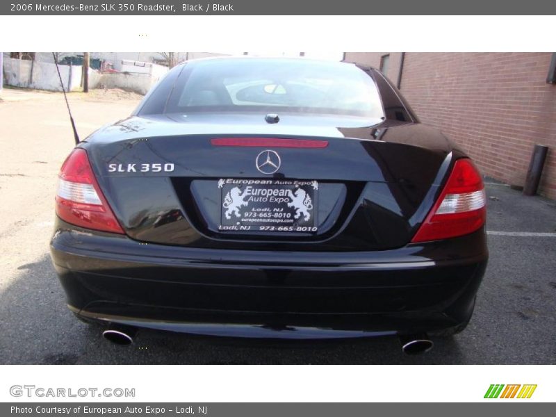 Black / Black 2006 Mercedes-Benz SLK 350 Roadster
