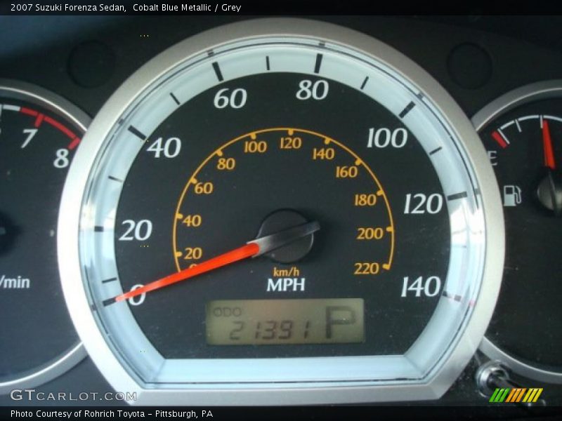 Cobalt Blue Metallic / Grey 2007 Suzuki Forenza Sedan