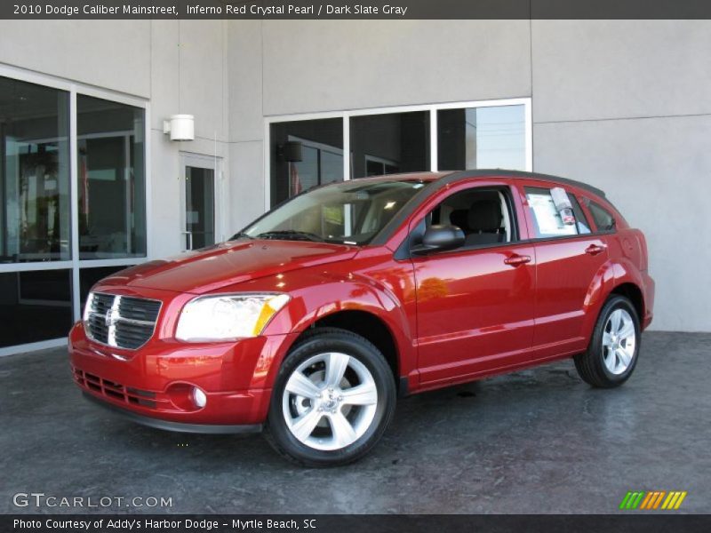 Inferno Red Crystal Pearl / Dark Slate Gray 2010 Dodge Caliber Mainstreet