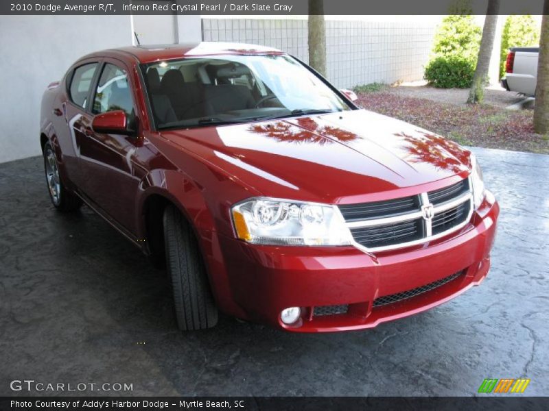 Inferno Red Crystal Pearl / Dark Slate Gray 2010 Dodge Avenger R/T