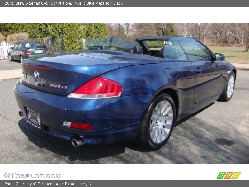 Mystic Blue Metallic / Black 2005 BMW 6 Series 645i Convertible