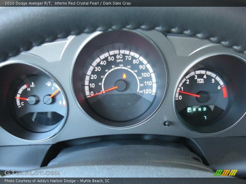 Inferno Red Crystal Pearl / Dark Slate Gray 2010 Dodge Avenger R/T