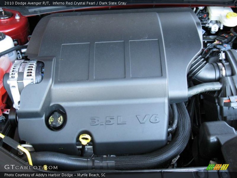 Inferno Red Crystal Pearl / Dark Slate Gray 2010 Dodge Avenger R/T
