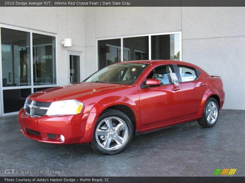 Inferno Red Crystal Pearl / Dark Slate Gray 2010 Dodge Avenger R/T