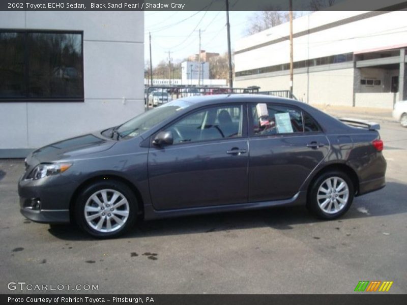 Black Sand Pearl / Shadow Gray 2002 Toyota ECHO Sedan