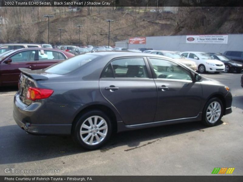 Black Sand Pearl / Shadow Gray 2002 Toyota ECHO Sedan