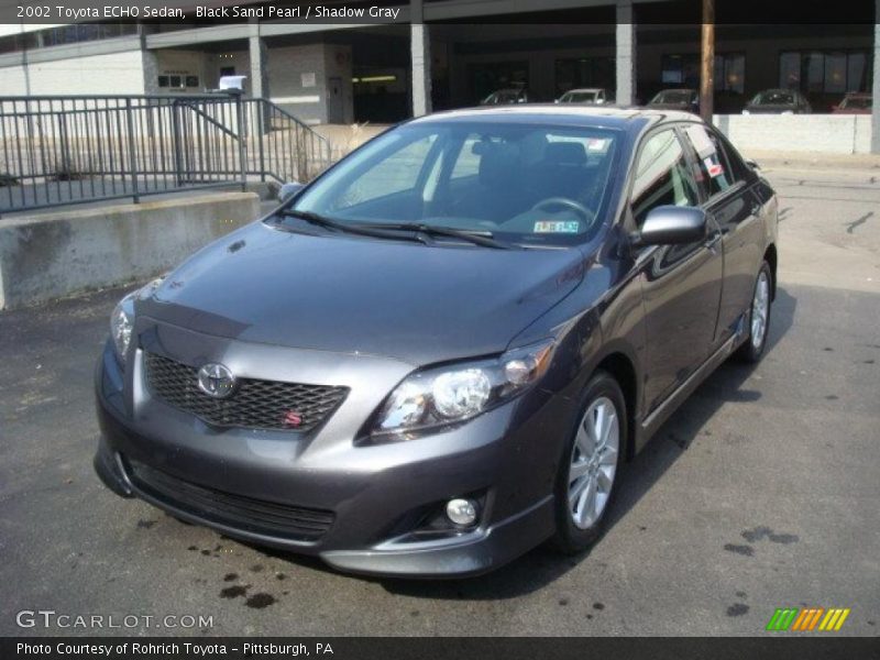 Black Sand Pearl / Shadow Gray 2002 Toyota ECHO Sedan