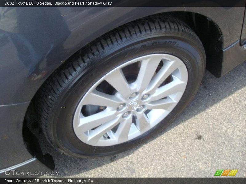 Black Sand Pearl / Shadow Gray 2002 Toyota ECHO Sedan