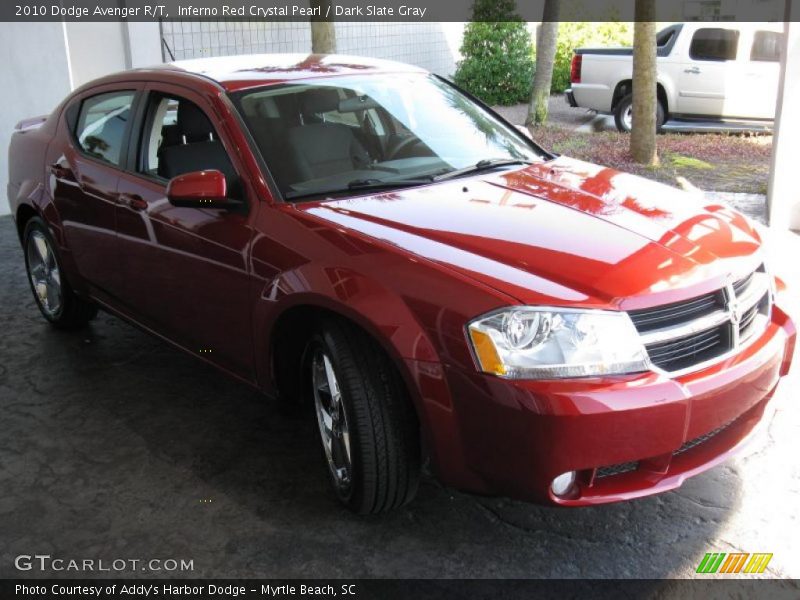 Inferno Red Crystal Pearl / Dark Slate Gray 2010 Dodge Avenger R/T