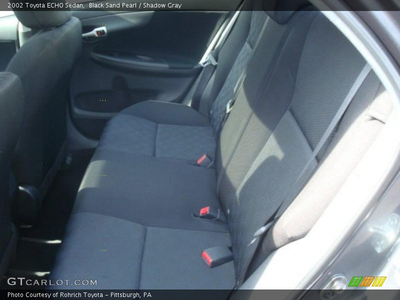 Black Sand Pearl / Shadow Gray 2002 Toyota ECHO Sedan