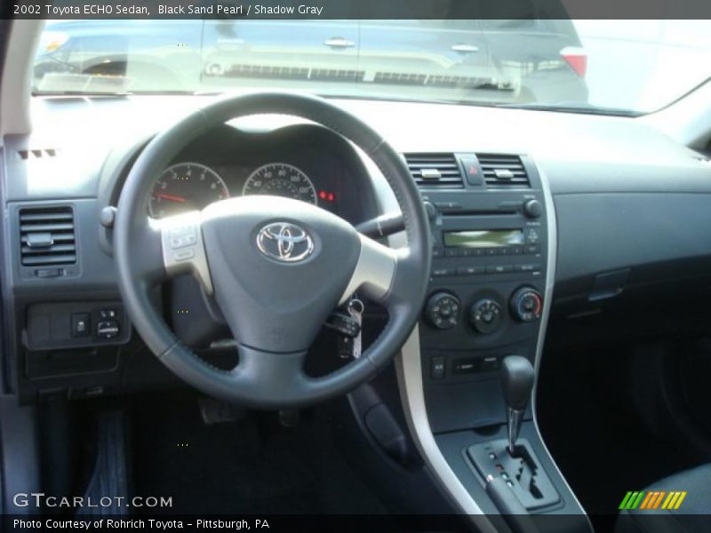 Black Sand Pearl / Shadow Gray 2002 Toyota ECHO Sedan