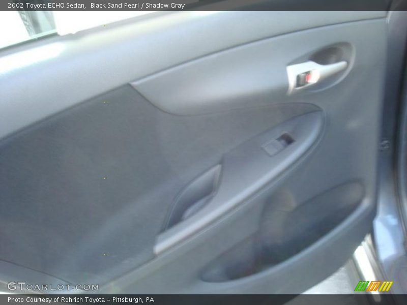 Black Sand Pearl / Shadow Gray 2002 Toyota ECHO Sedan