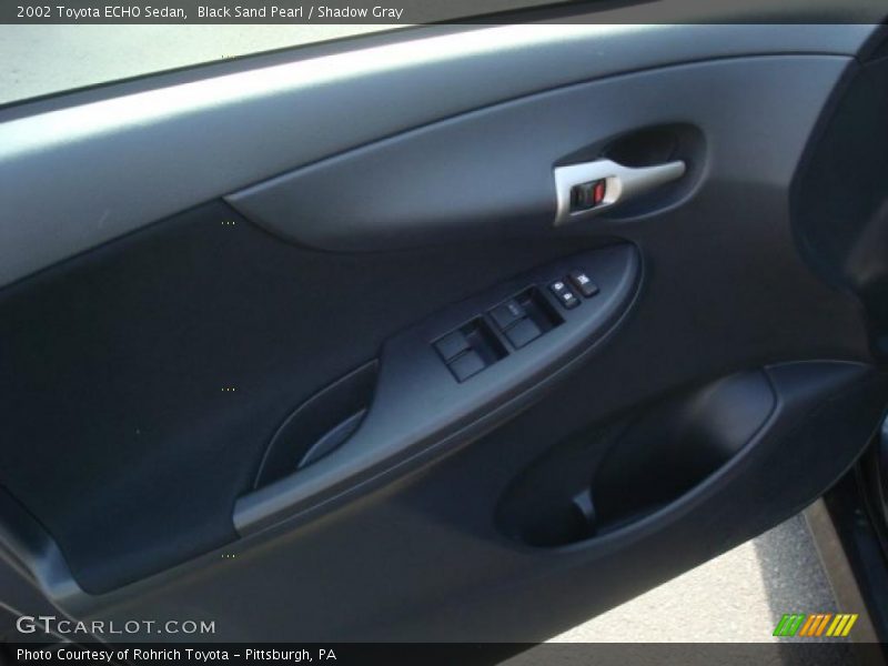 Black Sand Pearl / Shadow Gray 2002 Toyota ECHO Sedan