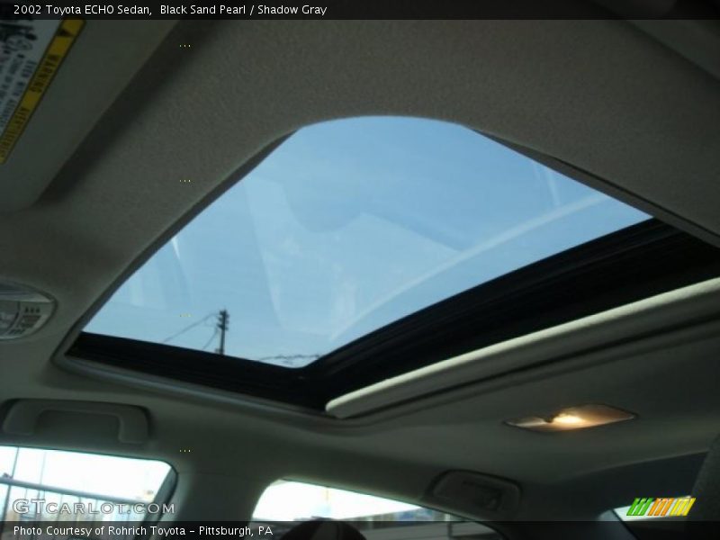 Black Sand Pearl / Shadow Gray 2002 Toyota ECHO Sedan