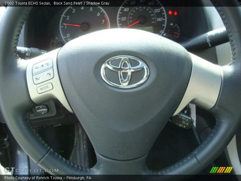 Black Sand Pearl / Shadow Gray 2002 Toyota ECHO Sedan