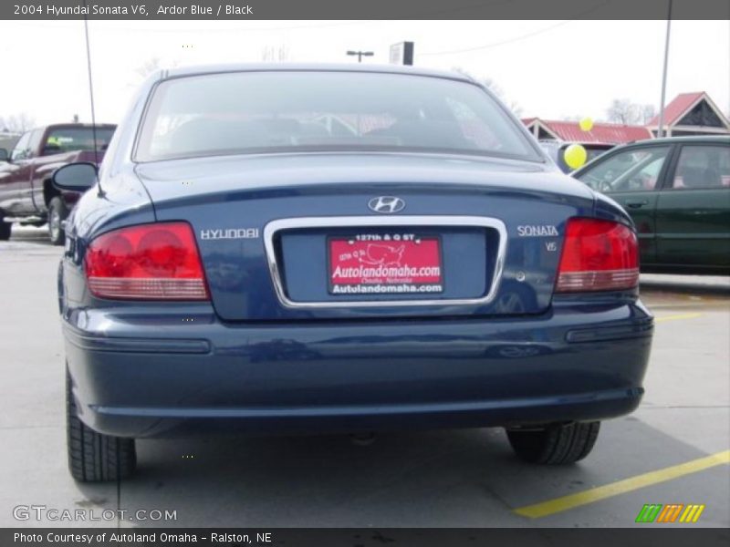 Ardor Blue / Black 2004 Hyundai Sonata V6