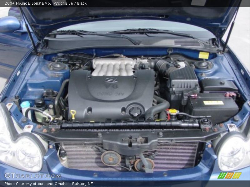Ardor Blue / Black 2004 Hyundai Sonata V6